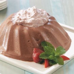 Chocolate Bavarian with Strawberry Cream