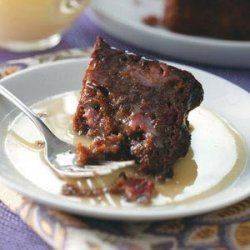 Steamed Cranberry-Molasses Pudding