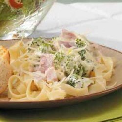 Creamy Ham Fettuccine