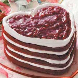 Red Velvet Heart Torte