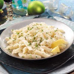 Lemon-Garlic Penne with Crab