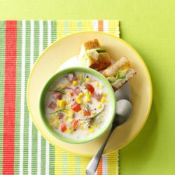 Creamy Ham & Corn Soup