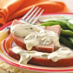 Ham with Mustard-Cream Sauce