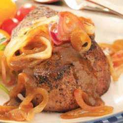 Steaks with Shallot Sauce