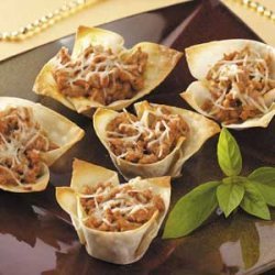 Sausage Wonton Cups