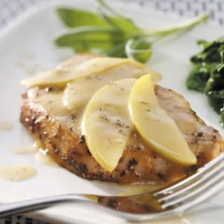 Glazed Pork Chops and Apples