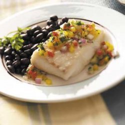 Halibut with Vegetable Salsa