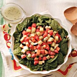 Melon Salad with Poppy Seed Vinaigrette