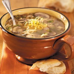 Lemony Mushroom-Orzo Soup