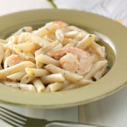 Shrimp Penne with Garlic Sauce