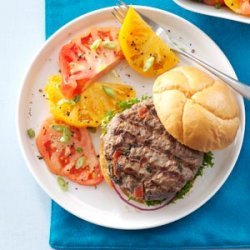 Spicy Cajun Salsa Burgers