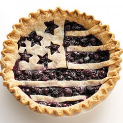 American Flag Berry Pie