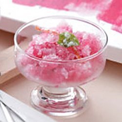 Gingered Cranberry Granita