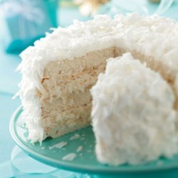 White Chocolate Coconut Cake