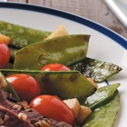 Snow Peas with Tomatoes