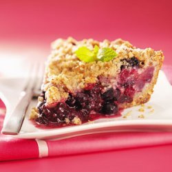 Triple-Berry Crumb Pie