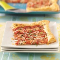 Tomato Tart with Three Cheeses