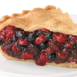 Cranberry and Wild Blueberry Pie