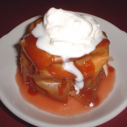 Warm Baked Apples with Cranberry-Caramel Sauce