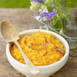 Mashed Sweet Potatoes with Banana and Brown Sugar