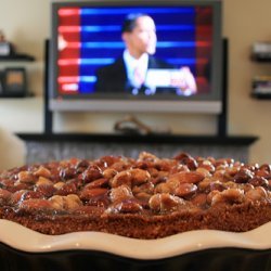 Sweet Potato Pie with Three-Nut Topping