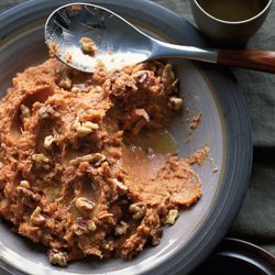 Bourbon-Walnut Sweet Potato Mash