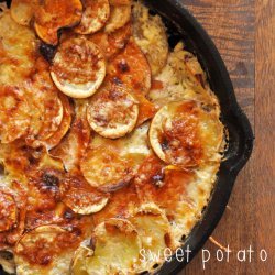 Sweet-Potato-Parmesan Gratin