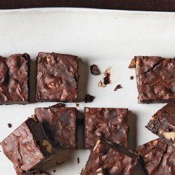 Cocoa Brownies with Browned Butter and Walnuts