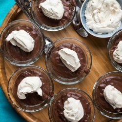 Chocolate Pudding with Espresso Whipped Cream