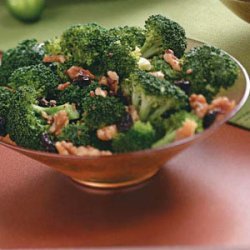 Broccoli with Walnuts and Cherries