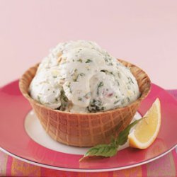 Lemon-Basil Frozen Yogurt