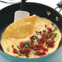 Roasted Red Pepper Omelets