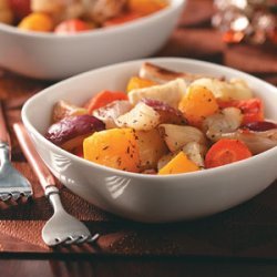 Garlic Roasted Winter Vegetables