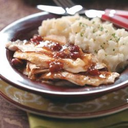 Cranberry Turkey Breast with Gravy