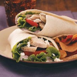 Mediterranean Turkey Wraps