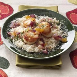 Spicy Mango Scallops