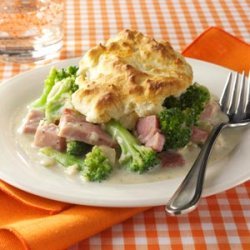 Ham and Broccoli Biscuit Bake