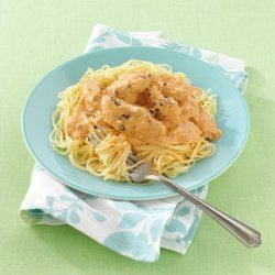 Blushing Angel Hair Pasta with Chicken