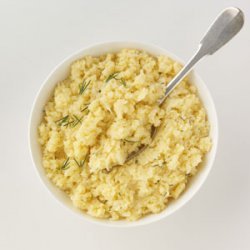 Cheddar Mashed Cauliflower