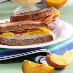 Peach Turkey Sandwiches