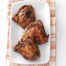 Crispy Garlic-Broiled Chicken Thighs