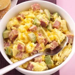 Ham and Avocado Scramble