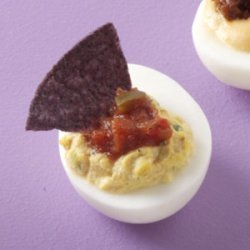 Salsa Dipper Deviled Eggs