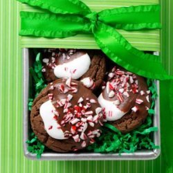 Hot Chocolate Peppermint Cookies