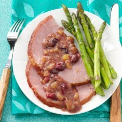 Ham with Cranberry-Pineapple Sauce