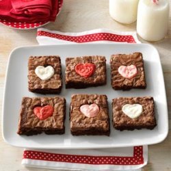 Valentine Heart Brownies