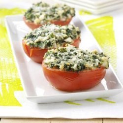 Spinach-Topped Tomatoes