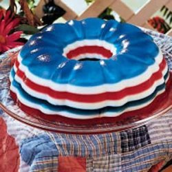 Patriotic Gelatin Salad