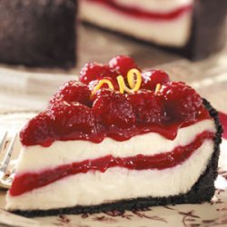 Raspberry Ribbon Cheesecake