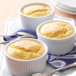 Three-Cheese Souffles